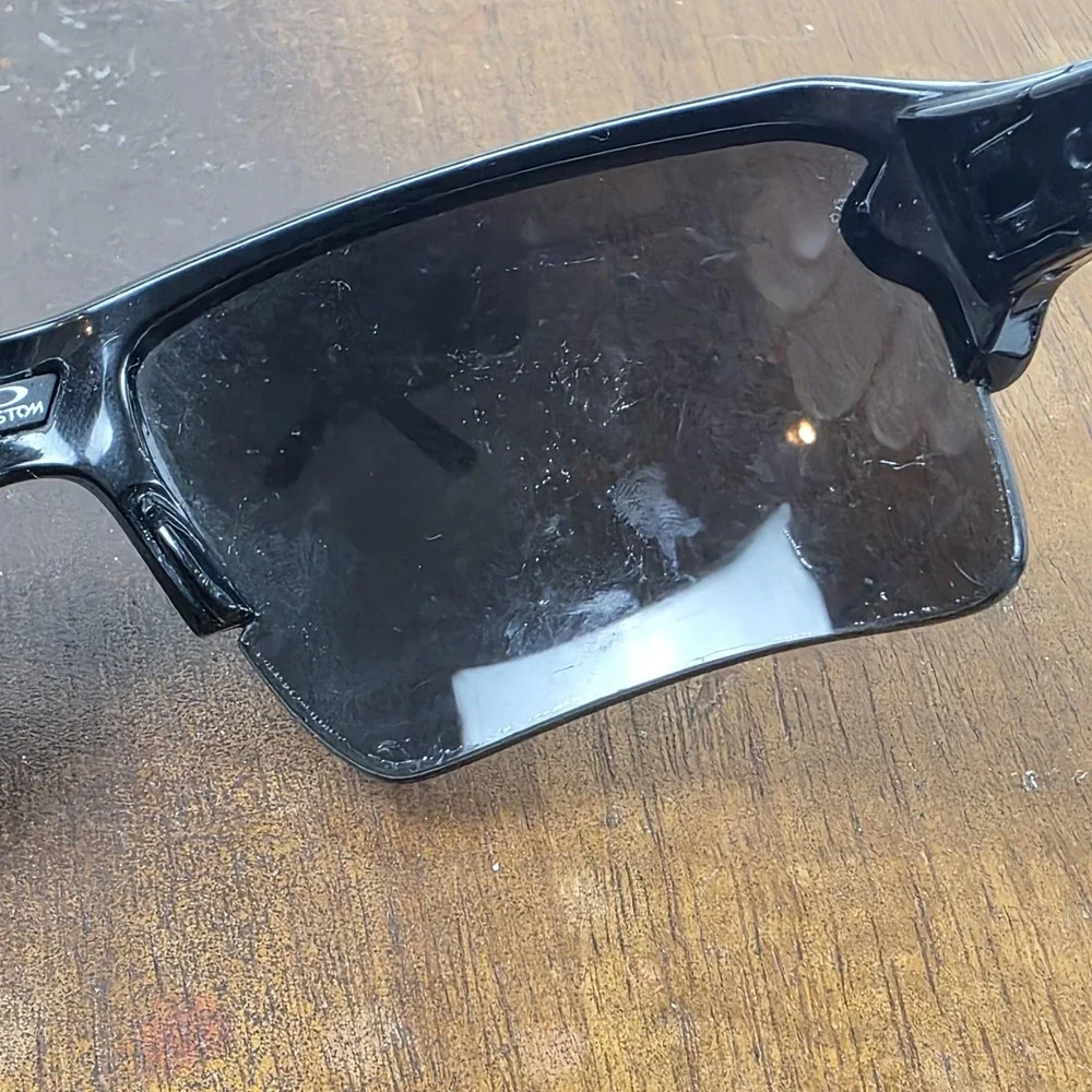 Oakley Flak 2.0 Sunglasses Mens One Size Black Gray Tinted Wrap Sport Frame